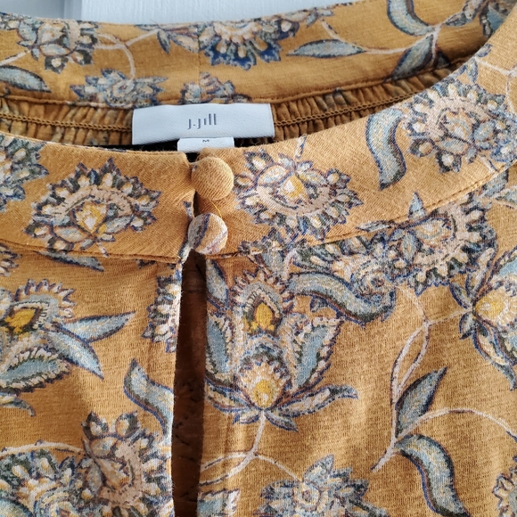 J.jill Mustard yellow top - Picture 3 of 7